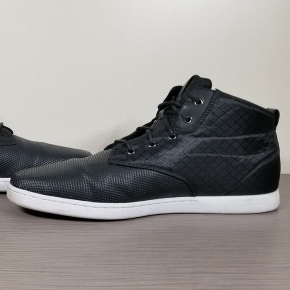 Creative Recreation Vito High Top Sneaker, Black Leather & Textile, Mens Size 13 - Picture 6 of 10